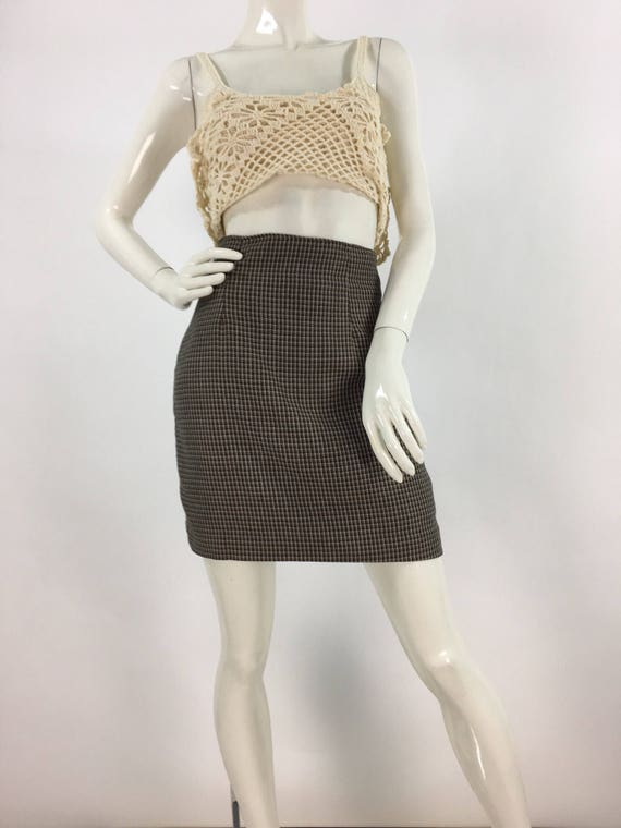 80s plaid mini skirt/1980s plaid skirt/vintage hi… - image 8