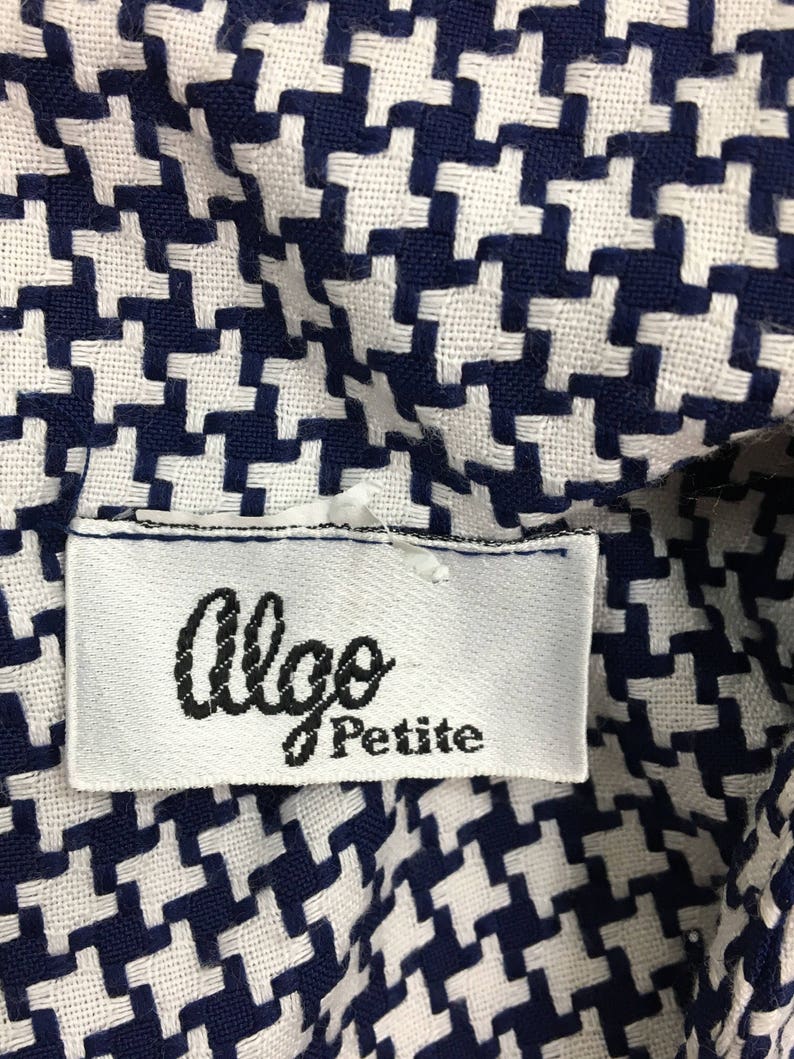 80s Algo dresshoundstooth plaid dress