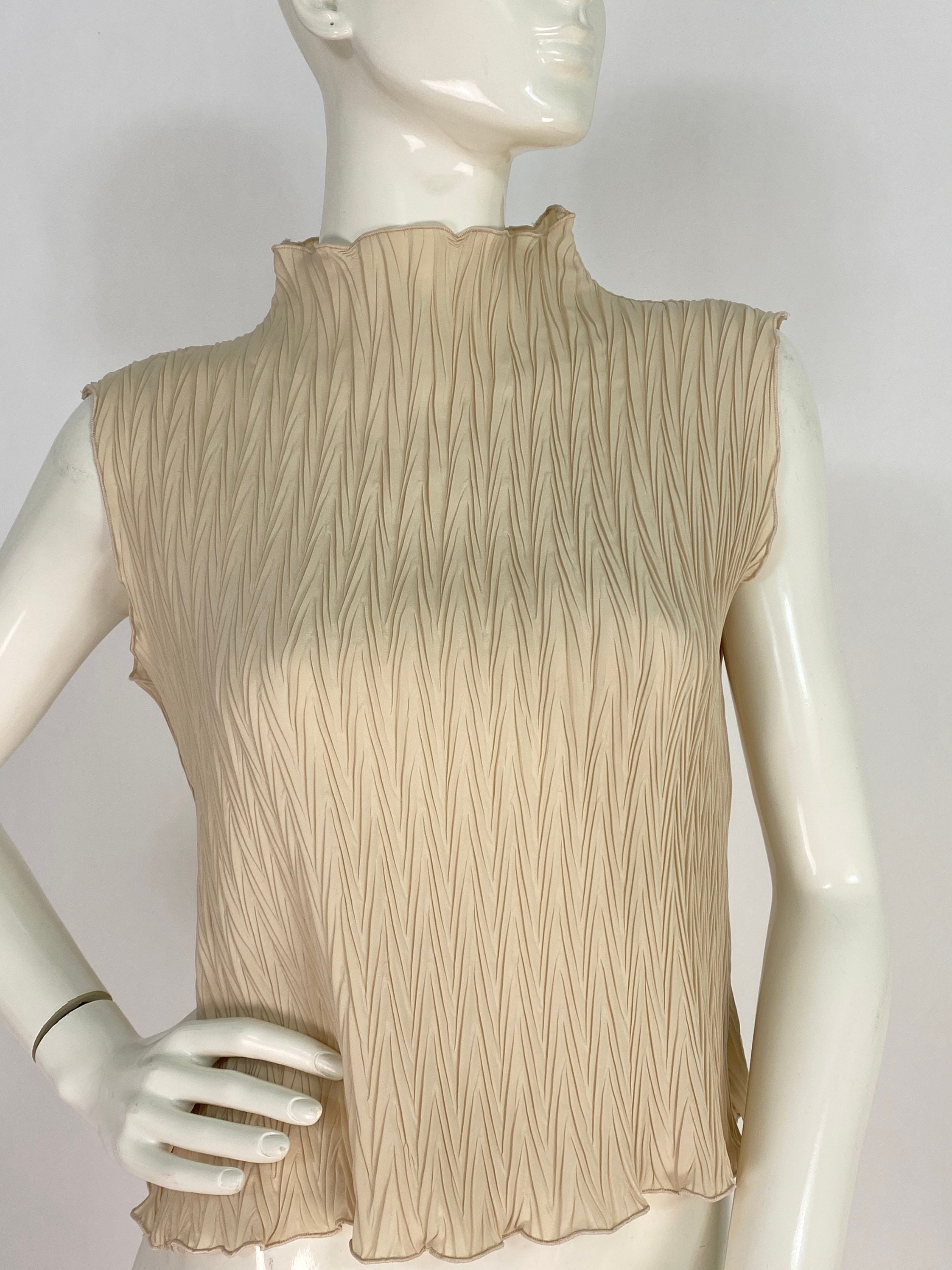 Vintage Mock Turtleneck/crinkled Mock 