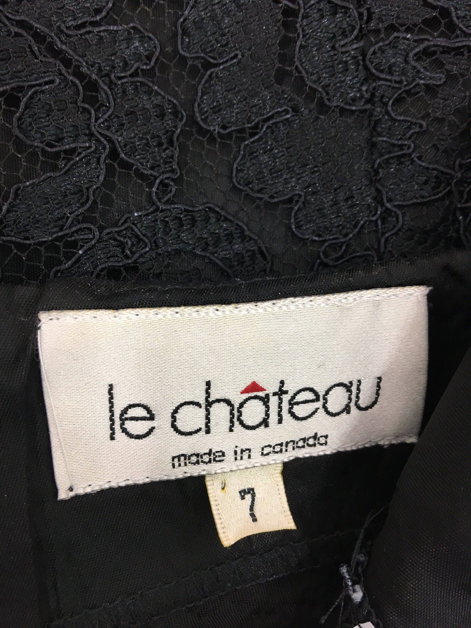 Vintage Le Chateau Black Lace Dress black Lace Skater Etsy UK