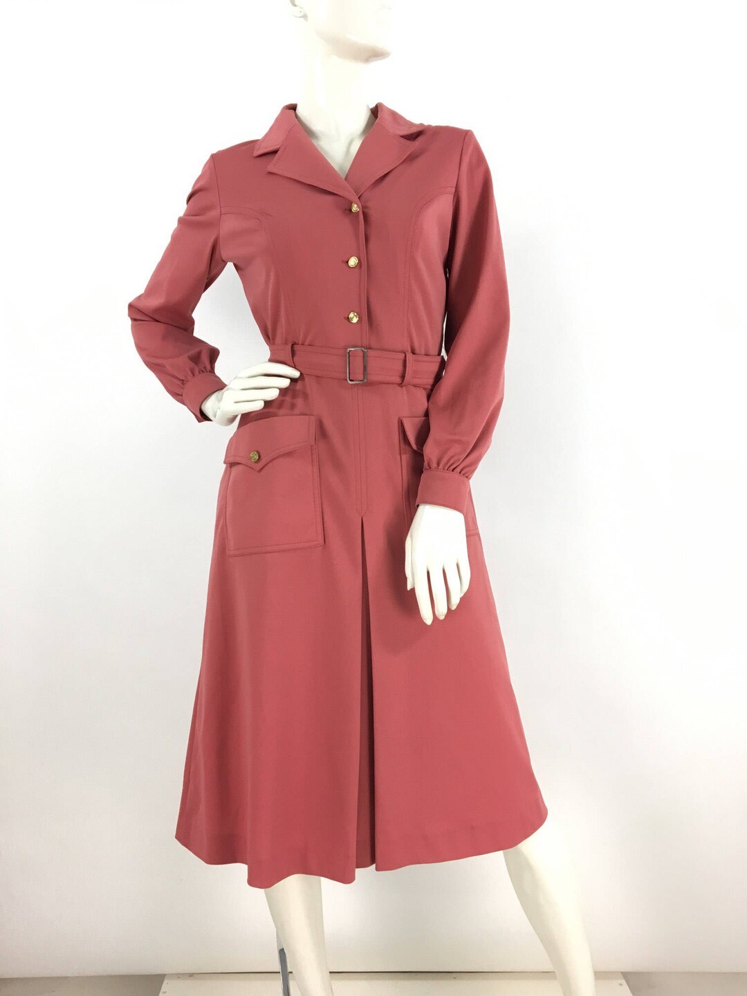 60s A Line Box Pleated Dress/1960s Box Pleated Midi - Etsy