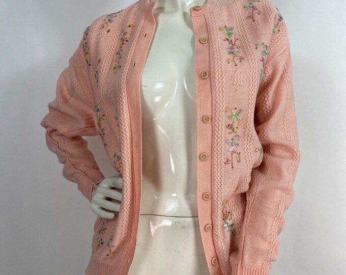 Design History
 Striped Sequin-Embroidered Cardigan main image 1