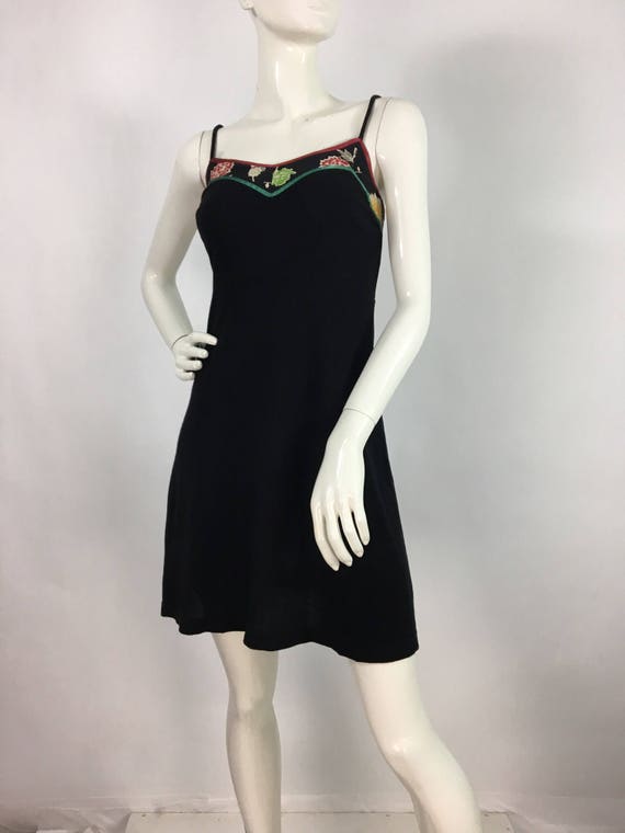 Vintage Esprit De Corp skater dress/black skater d