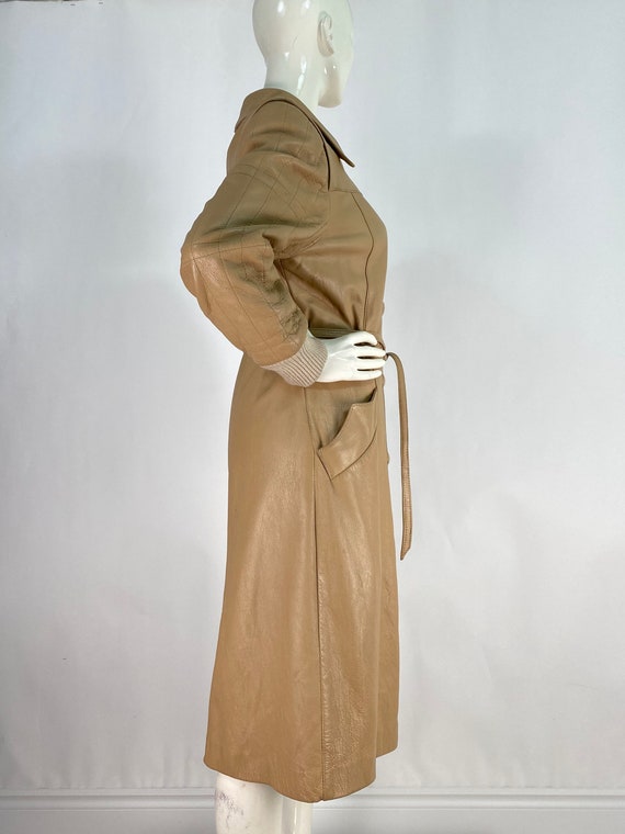 70's Tan Leather Blazer main image 1