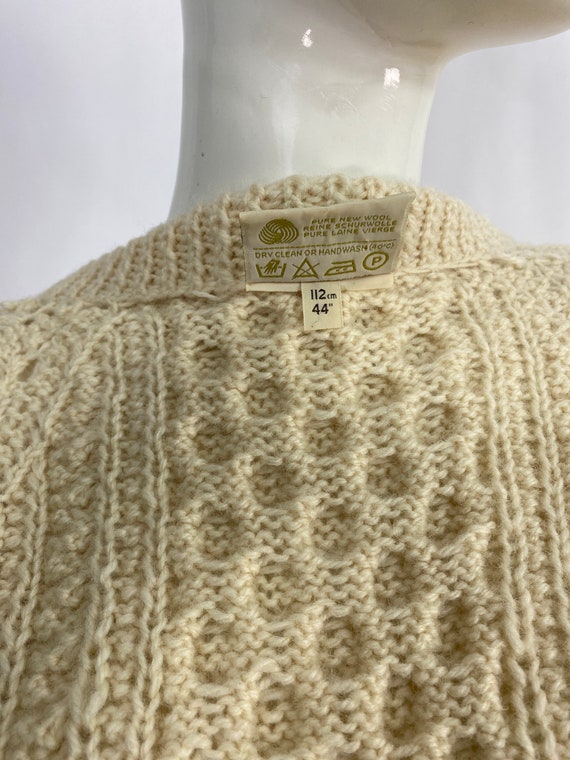 Gaeltarra pure wool sweater, cable knit cardigan … - image 10