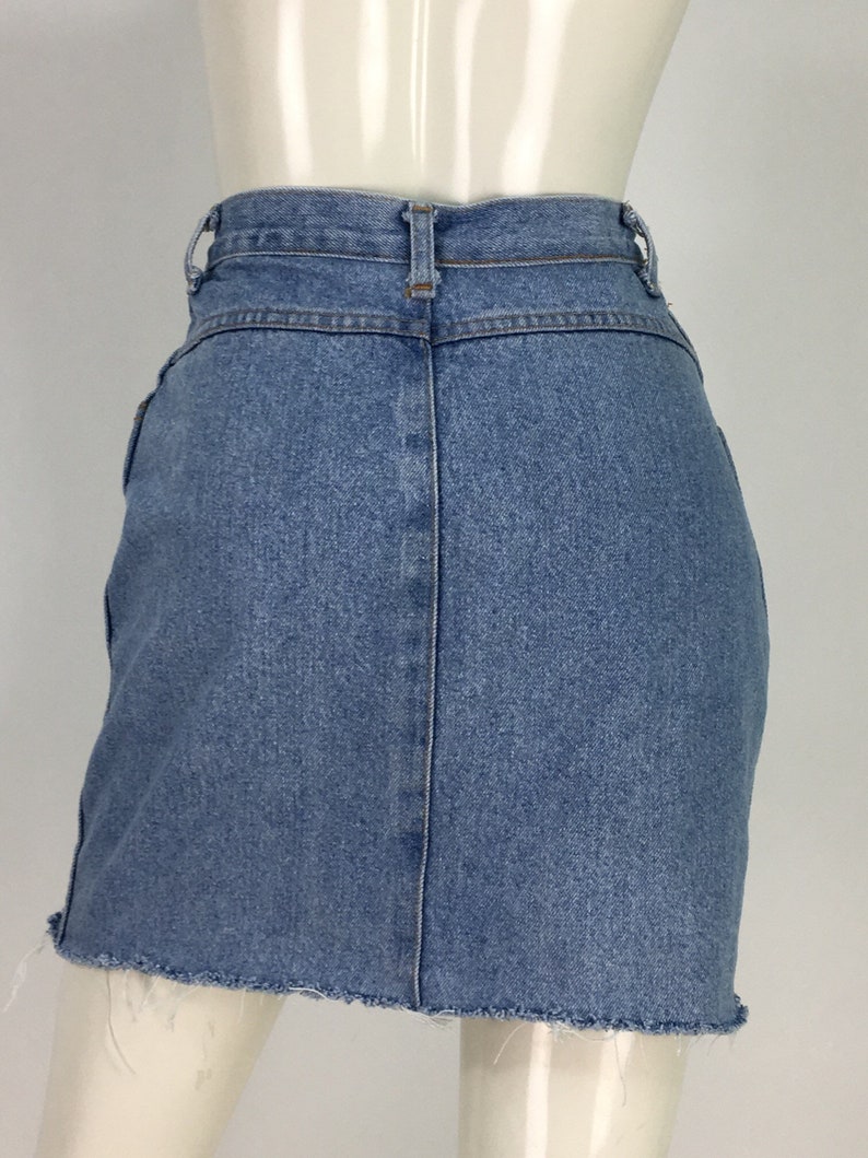 80s Jean Skirt/1980s Denim Skirt/vintage Jean Skirt/90s Jean - Etsy