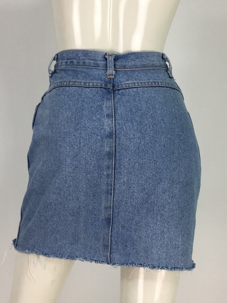 1980s jean skirt