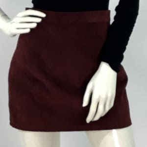 80s suede mini skirt/vintage mini skirt image 8