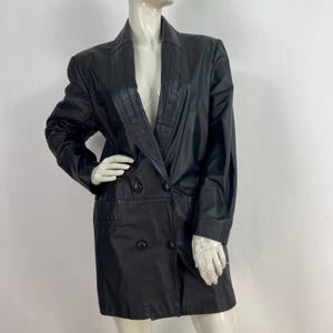 1980s leather jacket, vintage black leather jacket size small