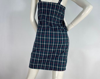 90s Plaid Dress - Etsy