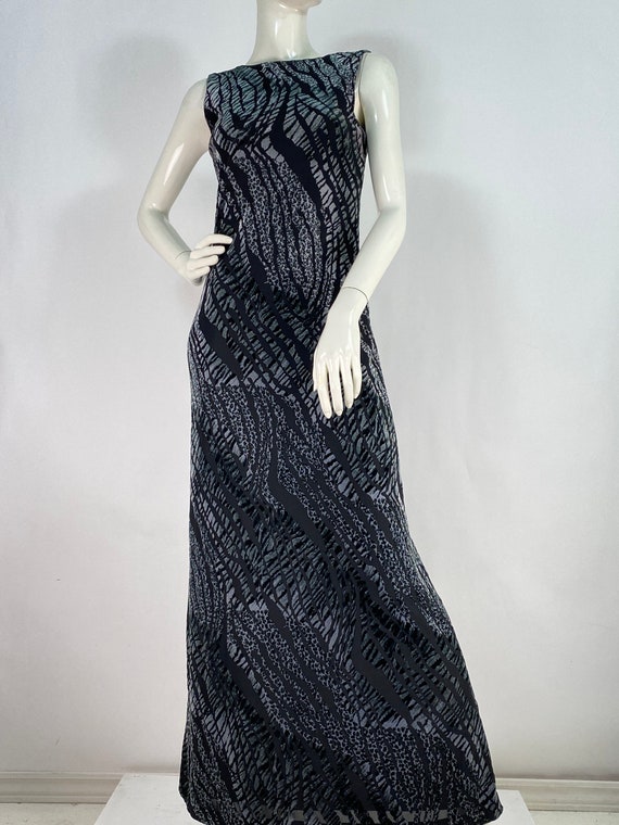 1990s dress/sexy evening dress/vintage maxi dress… - image 2