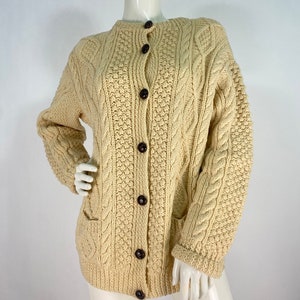 Vintage cable knit sweater/cable knit sweater/made in the Republic of Ireland