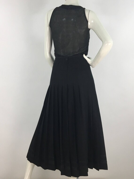 1980s sheer top, black sexy sheer top - image 4