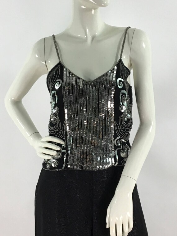 Vintage 1980s Frank Usher spaghetti strap top