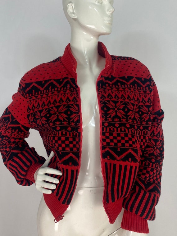 80s reversible jacket/reversible bomber jacket/vi… - image 4