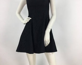 Vintage Le Chateau Black Lace Dress black Lace Skater Etsy Canada