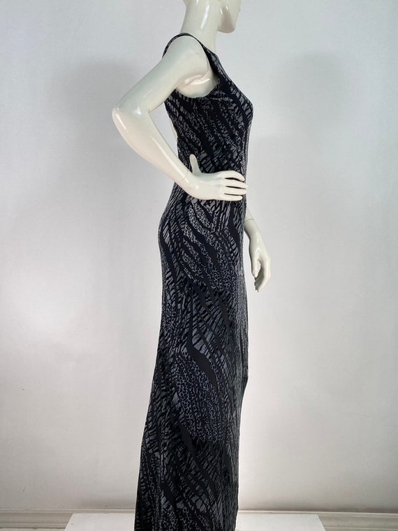 1990s dress/sexy evening dress/vintage maxi dress… - image 6