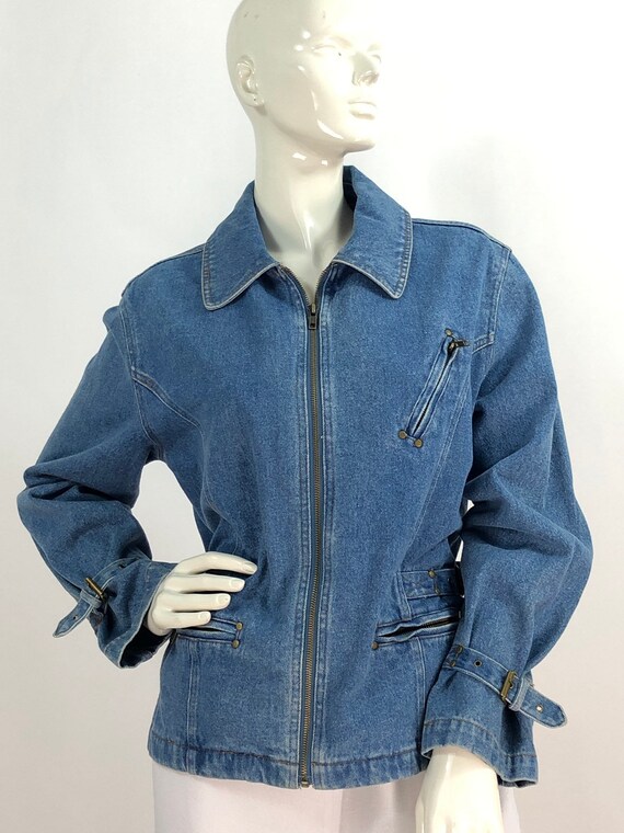 90s denim jacket/vintage denim jacket/jean jacket - image 1