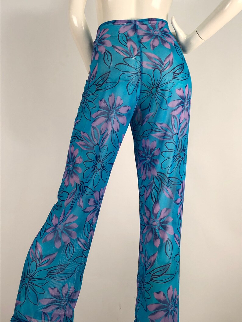 Beach Cover Up/vintage Beach Cover up Pants/sheer Beach Pants Etsy