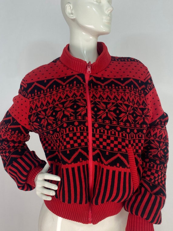 80s reversible jacket/reversible bomber jacket/vi… - image 1