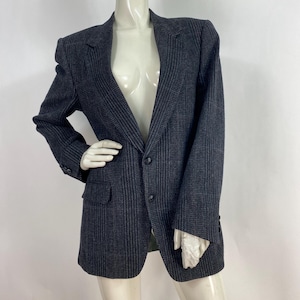 Hunt Club blazer, vintage wool blazer, 80s oversized blazer size 40R