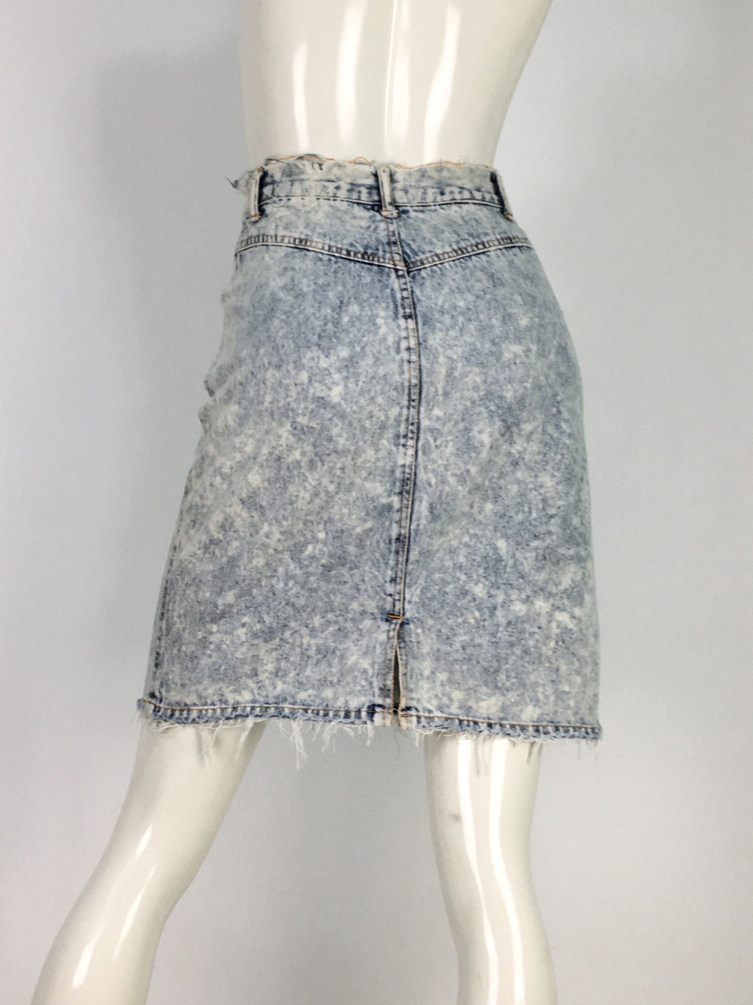 80s 90s Acid Wash Skirt/acid Wash Skirt/vintage Acid Wash Jean | Etsy