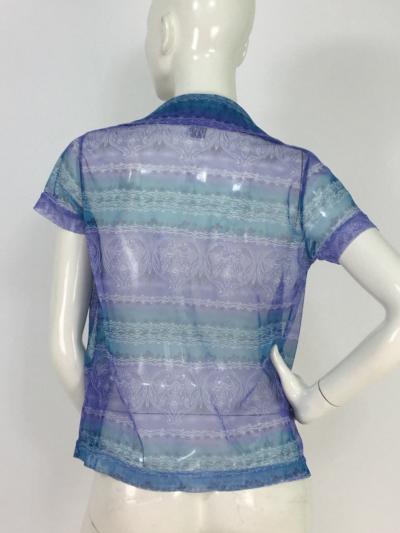 90s sheer blouse1990s sheer blousevintage sheer blouse