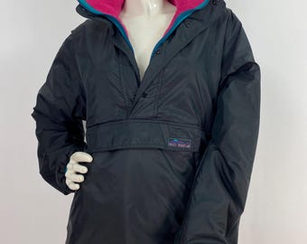 Vintage 90s Misty Mountain Fleece Windbreaker Reversible, 1990s reversible pullover