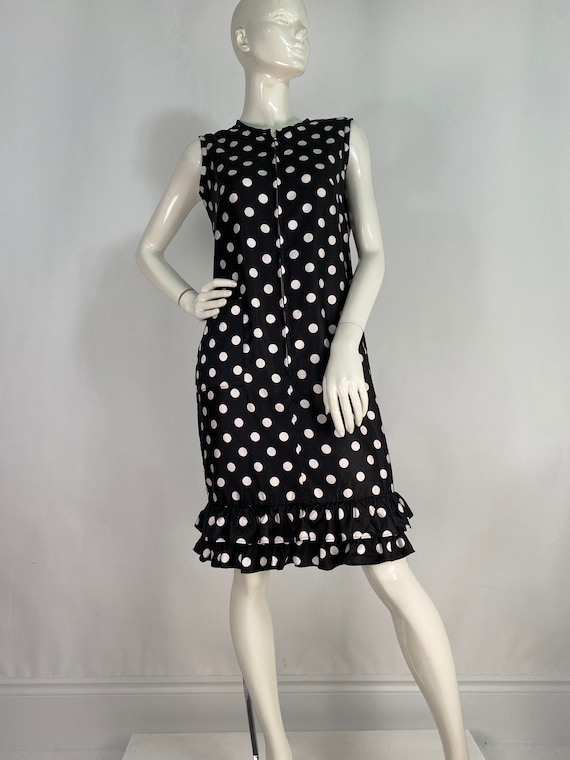 1950s polka dot dress/polka dot dress/1950s house… - image 1