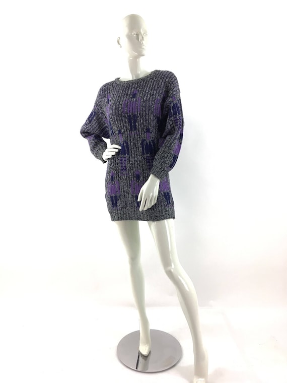 Vintage 1980's oversized sweater dress - image 1