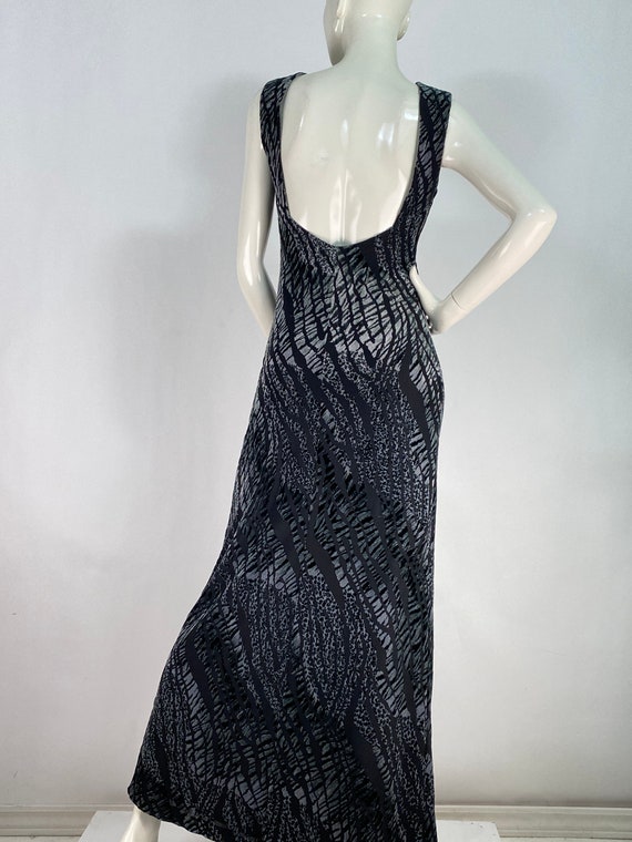 1990s dress/sexy evening dress/vintage maxi dress… - image 4
