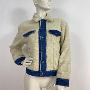 Levi’s Sherpa jacket, Sherpa and denim jacket size xs