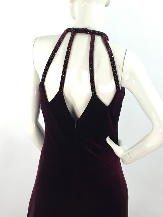 Velvet dress/vintage formal wear/prom dress/90s pr