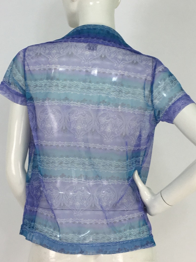 90s sheer blouse1990s sheer blousevintage sheer blouse