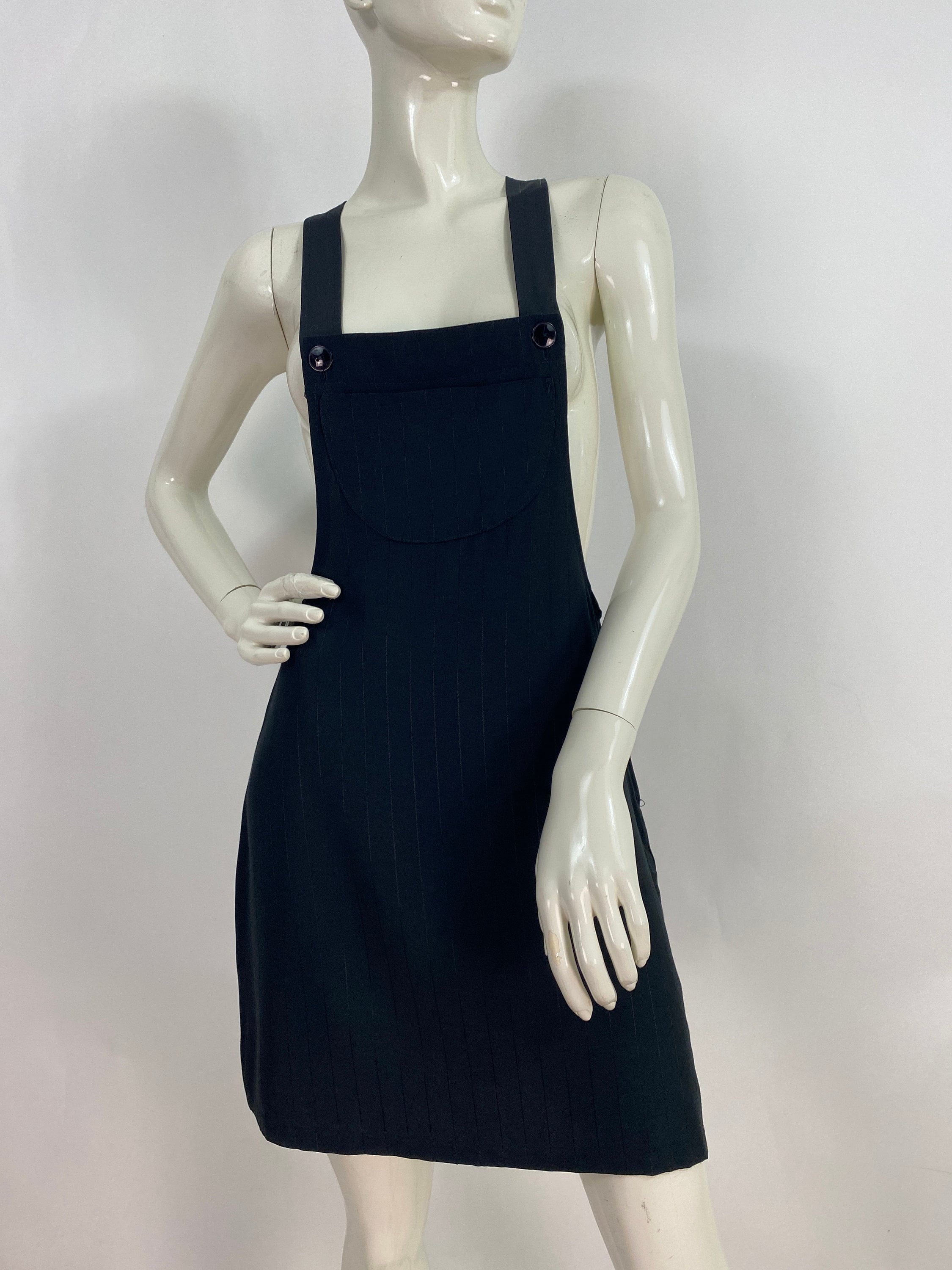 Pinafore Women Dress / Black Dungaree Dress / Cord Pinafore Dress / OFFON  CLOTHING -  UK