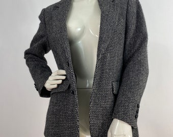 Harris Tweed wool blazer, vintage Harris Tweed, vintage wool blazer