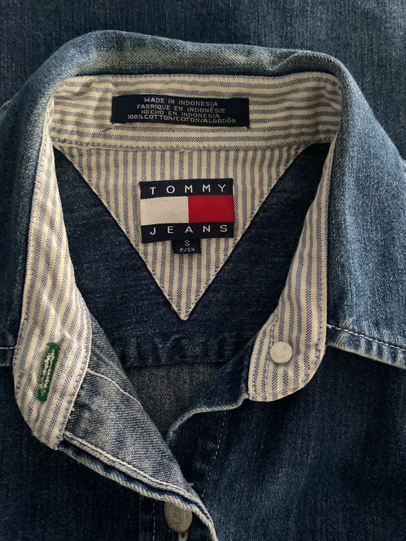 Tommy Hilfiger/vintage Tommy Hilfiger Jean Shirt/tommy Jean