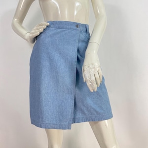Vintage wrap skirt, Cotton wrap skirt size 6