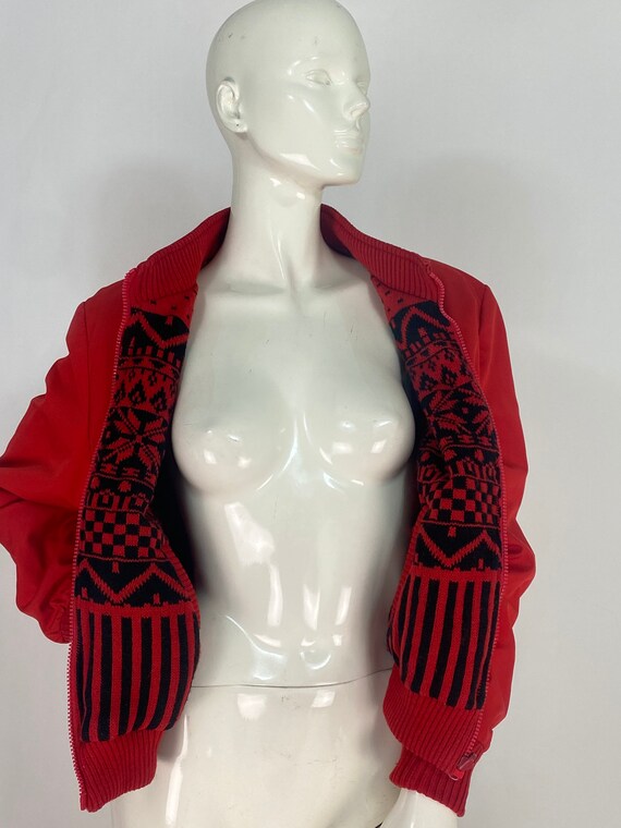 80s reversible jacket/reversible bomber jacket/vi… - image 2