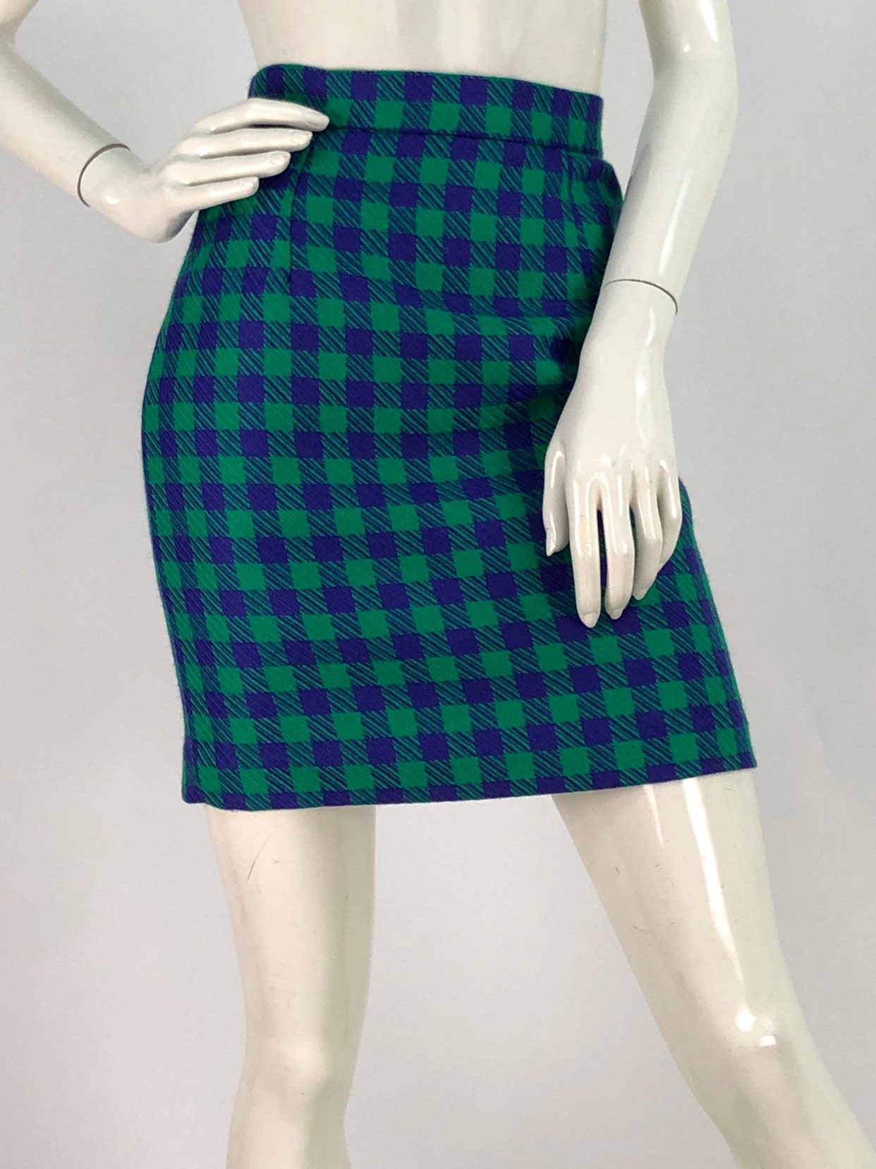 80s 90s wool skirt/vintage wool skirt | Etsy