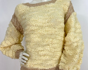 1970s sweater, vintage knitted sweater