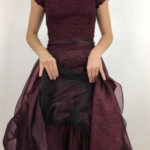 vintage prom dress/crinoline prom dress image 1