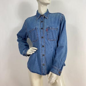 90s Levis denim top, 1990s Levi’s women’s size large