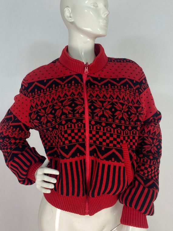 80s reversible jacket/reversible bomber jacket/vi… - image 3