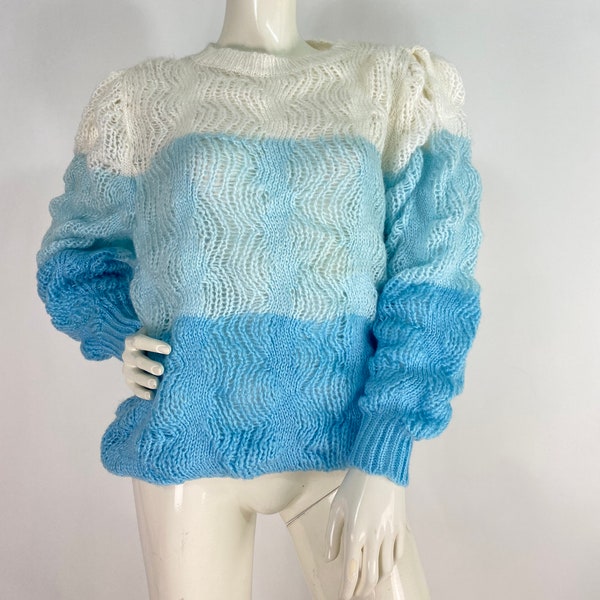 80s Knit Sweater - Etsy