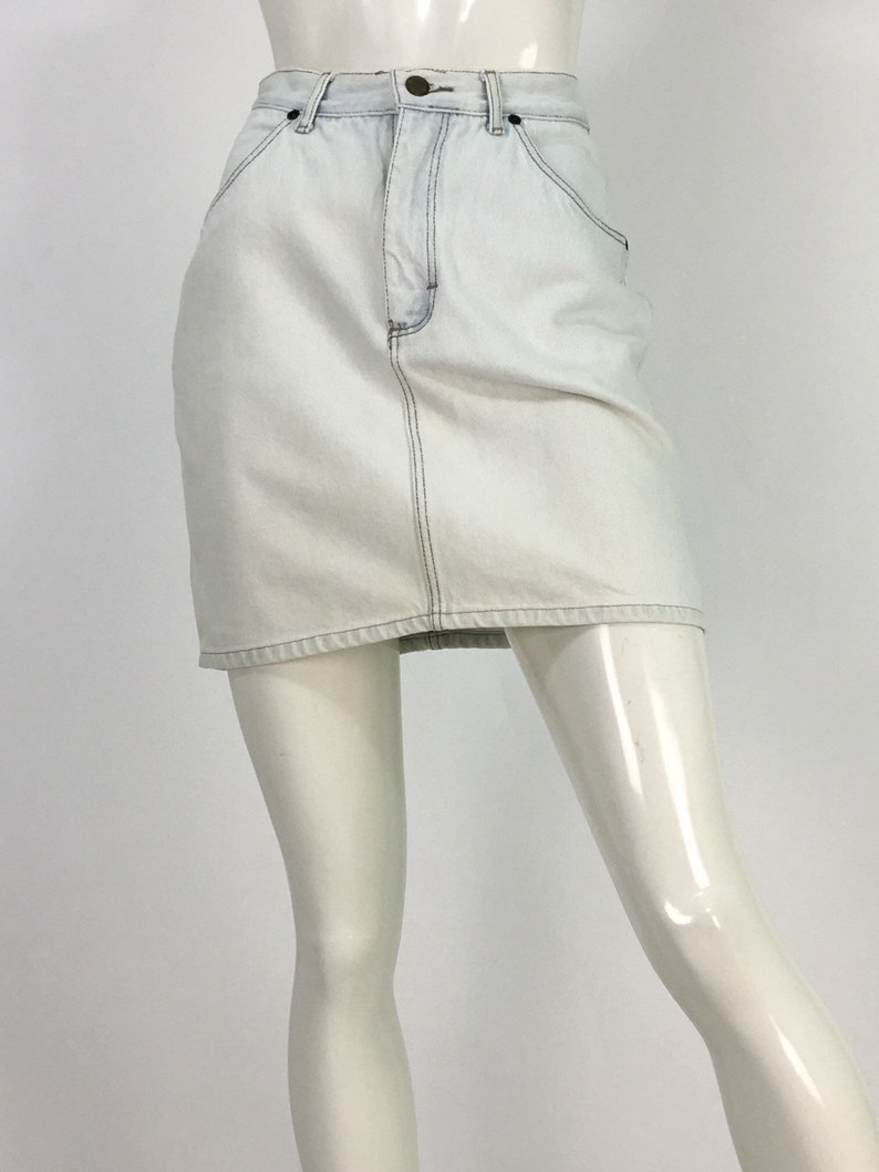 1980s jean skirt