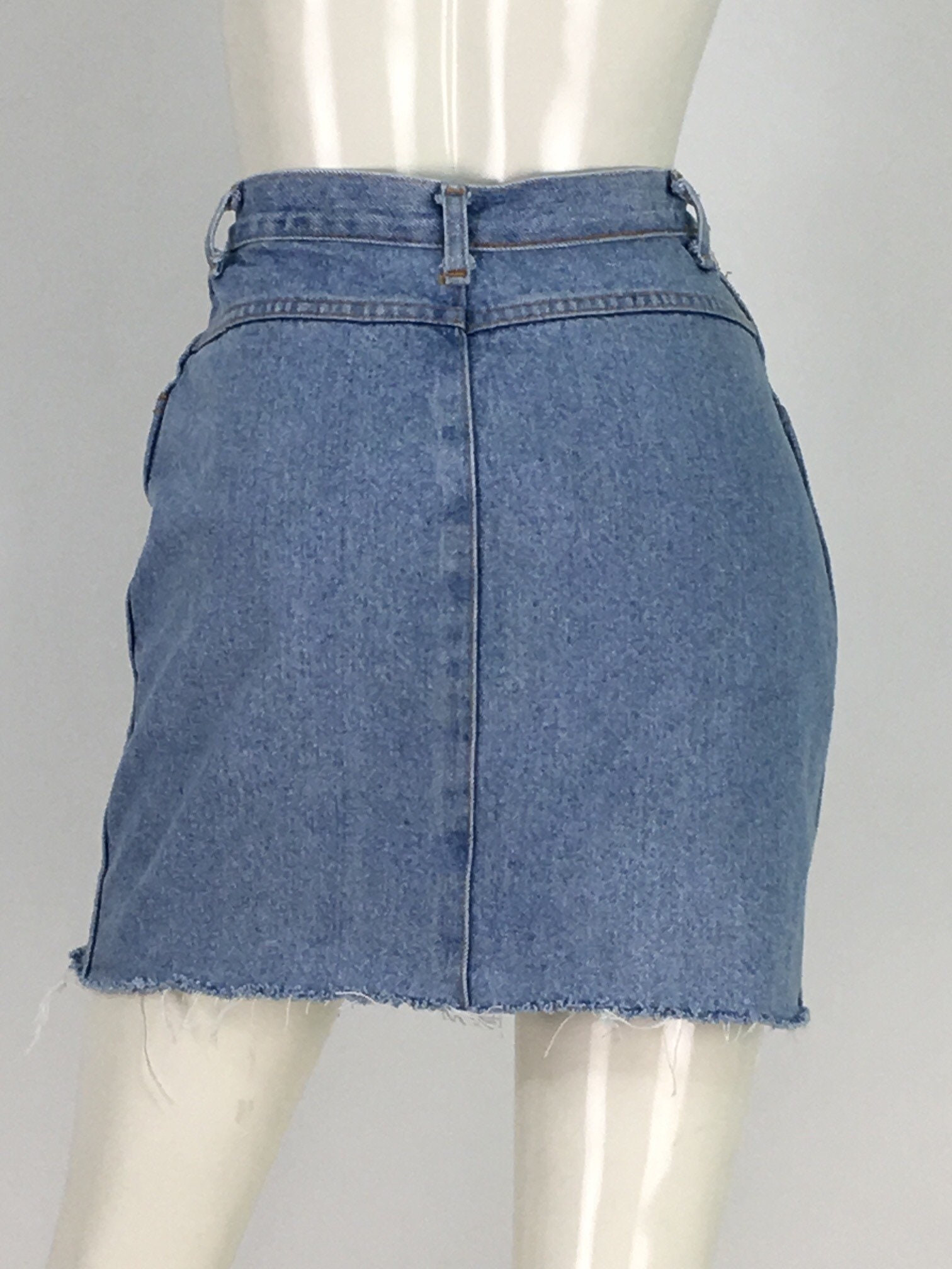 80s Jean Skirt/1980s Denim Skirt/vintage Jean Skirt/90s Jean - Etsy