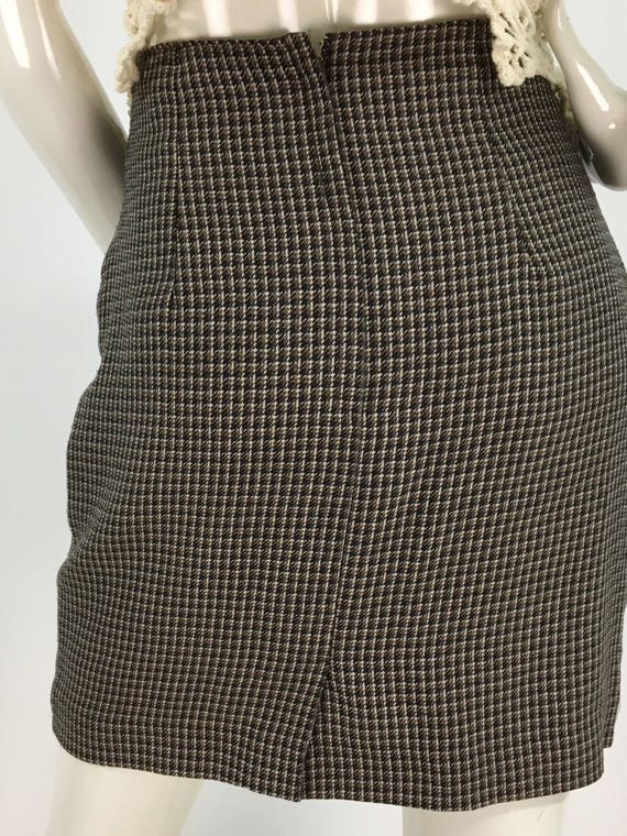 80s plaid mini skirt/1980s plaid skirt/vintage hi… - image 3