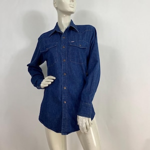 GWG denim top, Vintage GWG jean shirt size small