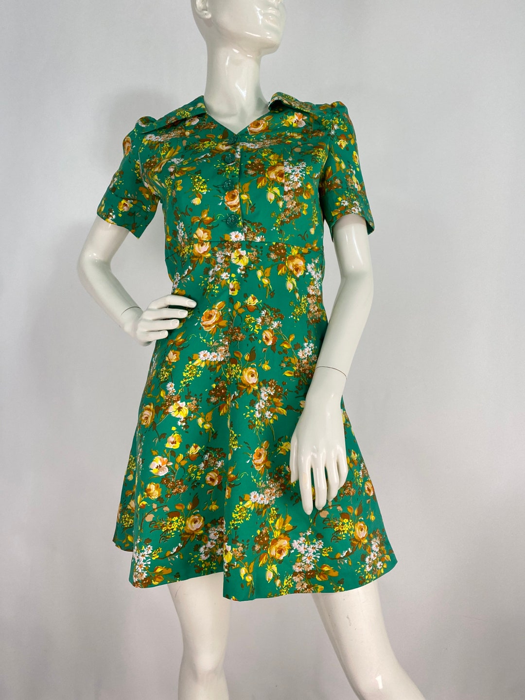 Retro floral dress main image 1